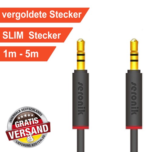 Aux kabel 5mm klinkenkabel - aux, 3,5mm