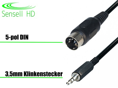 Audio kabel 5pol - din, stecker