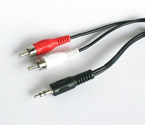 Klinke cinch audio kabel - 1,5m, klinke-cinch