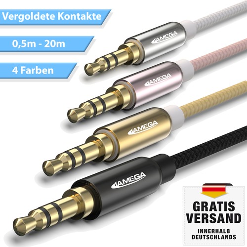 Aux kabel 5mm klinke stecker - kabel, klinke-stecker