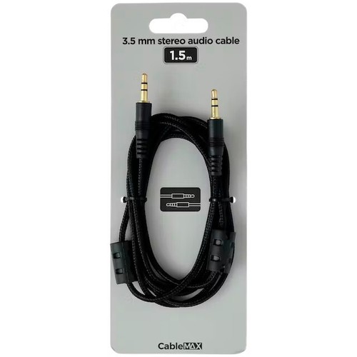 Aux kabel stereokabel - 1.5m, kabel,
